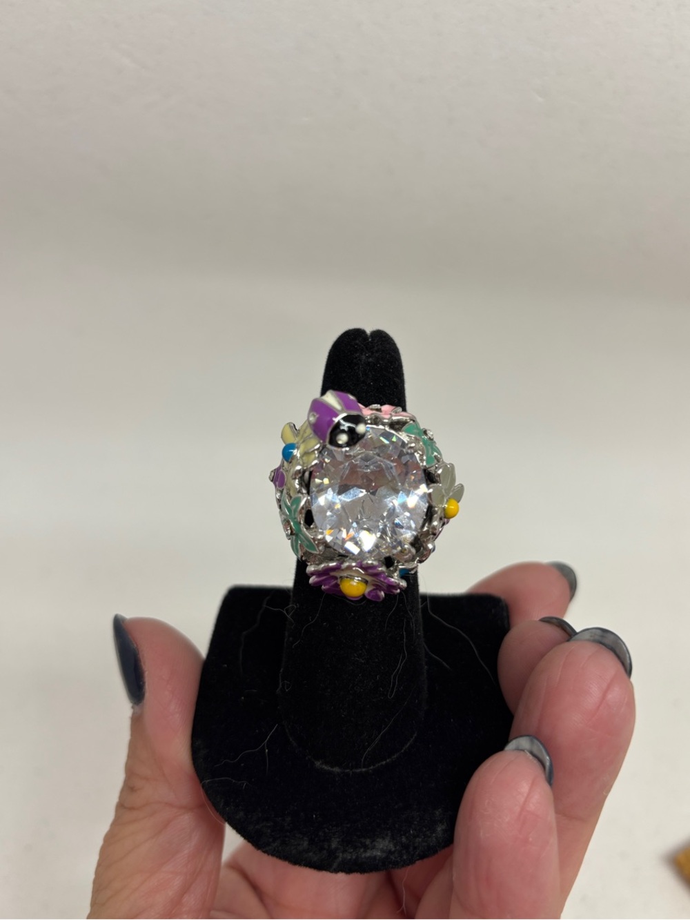 Fun Silver Plated Cocktail Ring